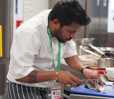 Head Chef at Marriott Hotel delivers a Masterclass to Professional Cookery students 