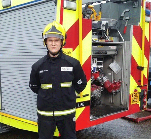 Former Public/Protective Services student joins London Fire Brigade