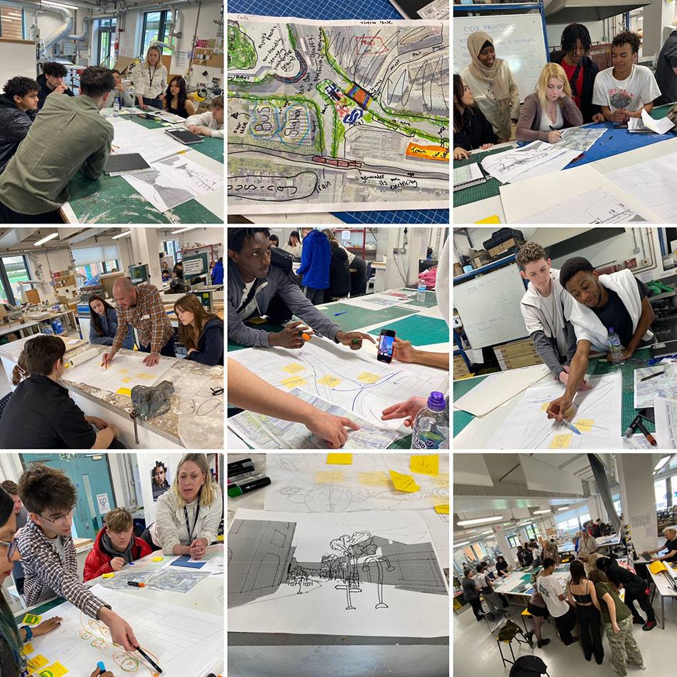 3D Design and Architect students work on Kingston Social Spaces project