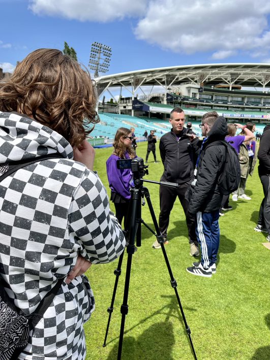 Work experience at Surrey County Cricket Club for Media students 